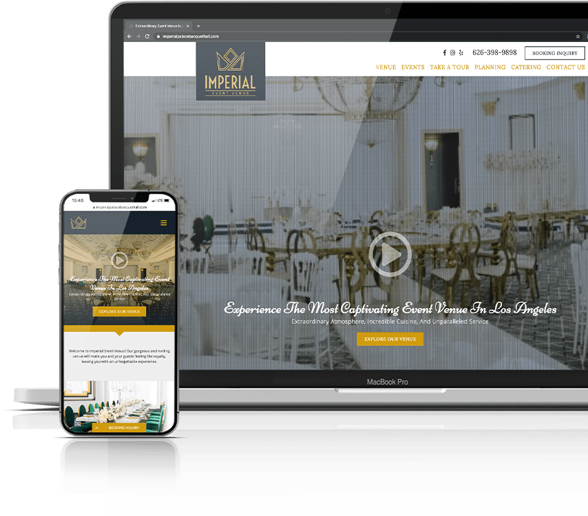 Imperial Event Venue Website Redesign