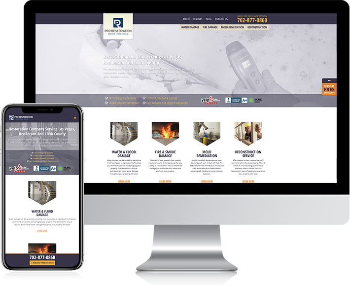 Pro Restoration Website Redesign