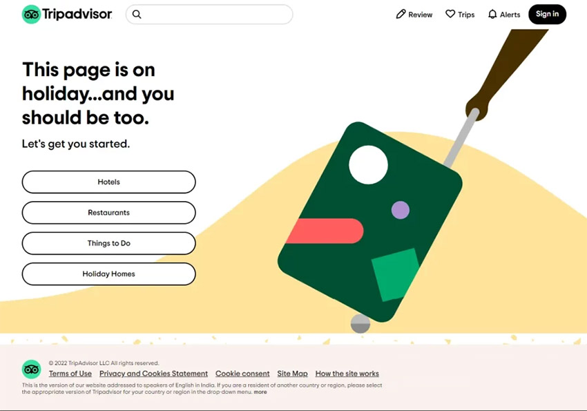 Custom 404 Error Page Design Layout