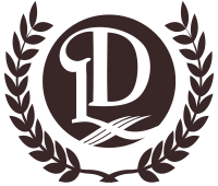 De Luxe Banquet Hall Logo Icon Dark