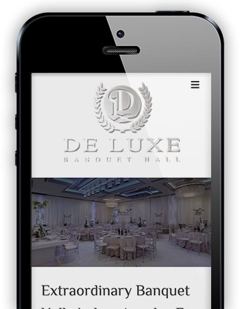 De Luxe Banquet Hall - Mobile Website