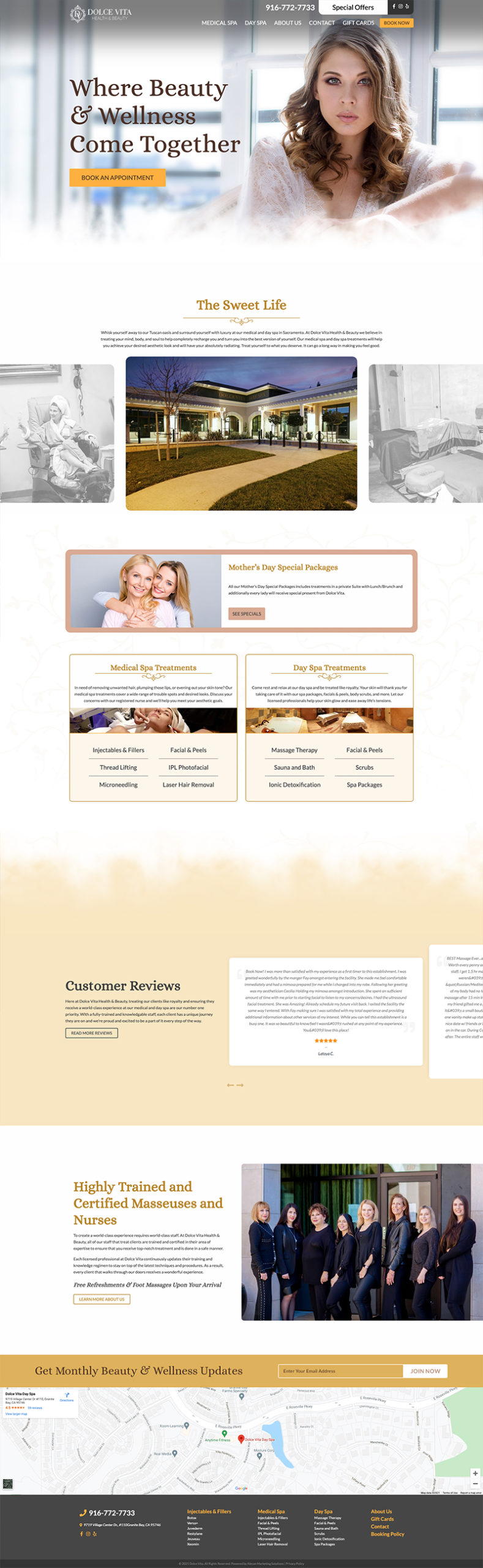 Dolce Vita Health &Amp; Beauty Spa - Website