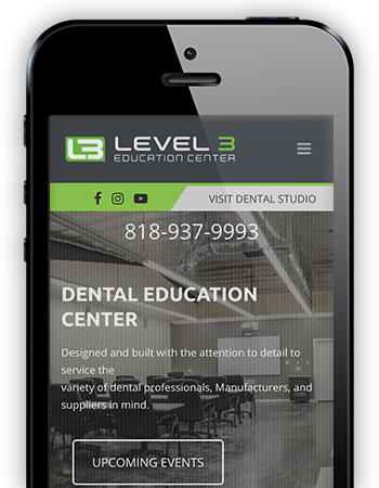 Level 3 Dental Studio - Mobile Website
