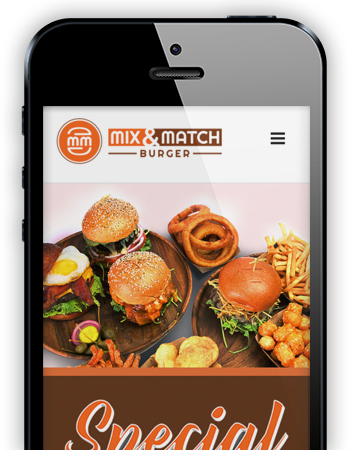 Mix &Amp; Match Burger - Mobile Website
