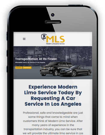 Modern Limousine Service - Mobile Website