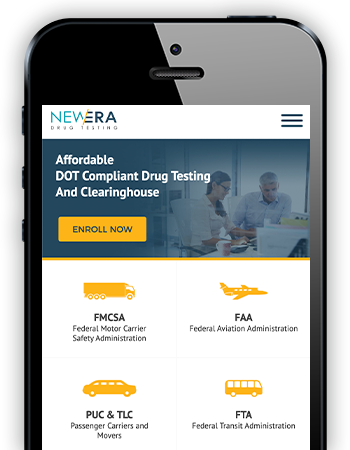 New Era Drug Testing - Mobile Website