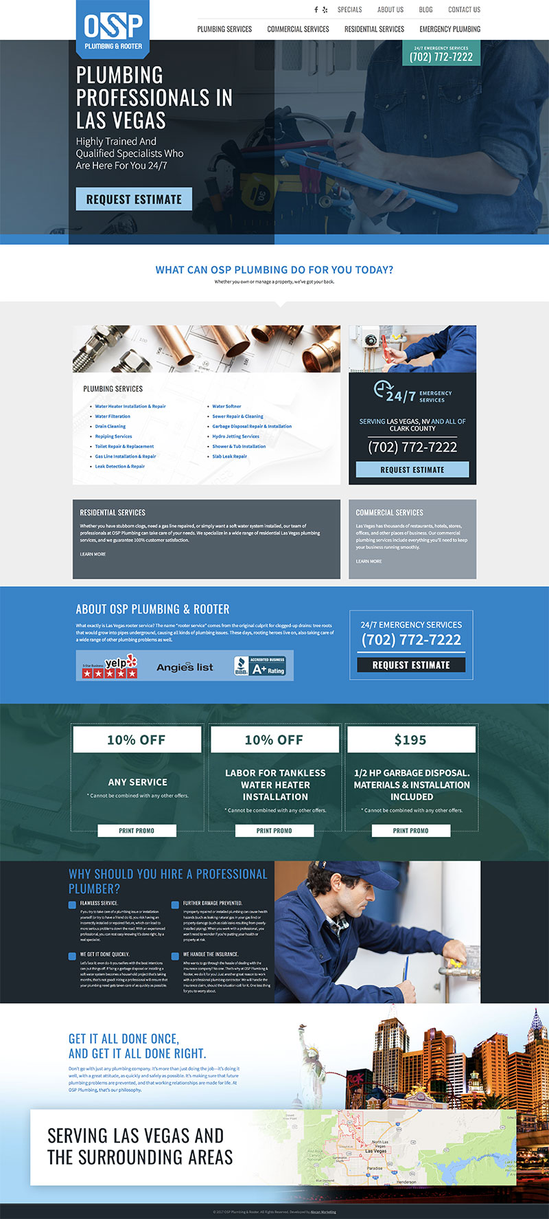 Osp Plumbing &Amp; Rooter - Website