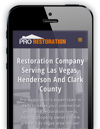 Pro Restoration - Mobile Website
