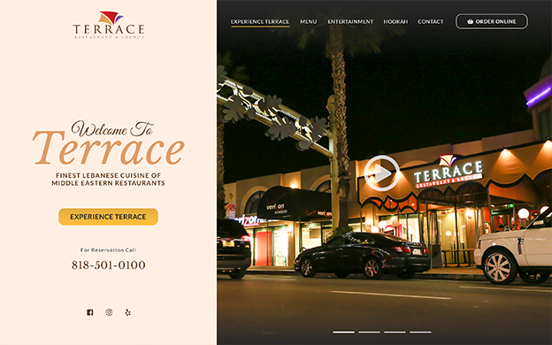 Terrace Restaurant And Lounge - Website